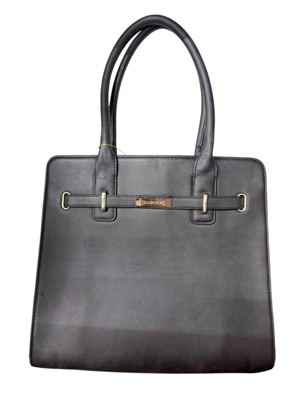 Browning Black Concealed Carry W/Locks Leather Shoulder Handbag